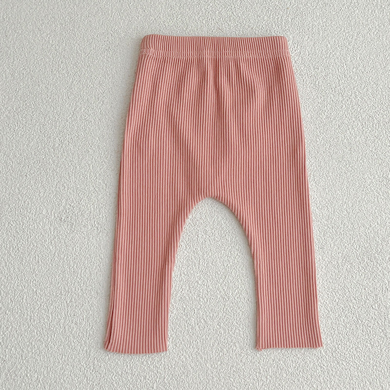 Solid Color Soft Cotton Comfy Leggings-9