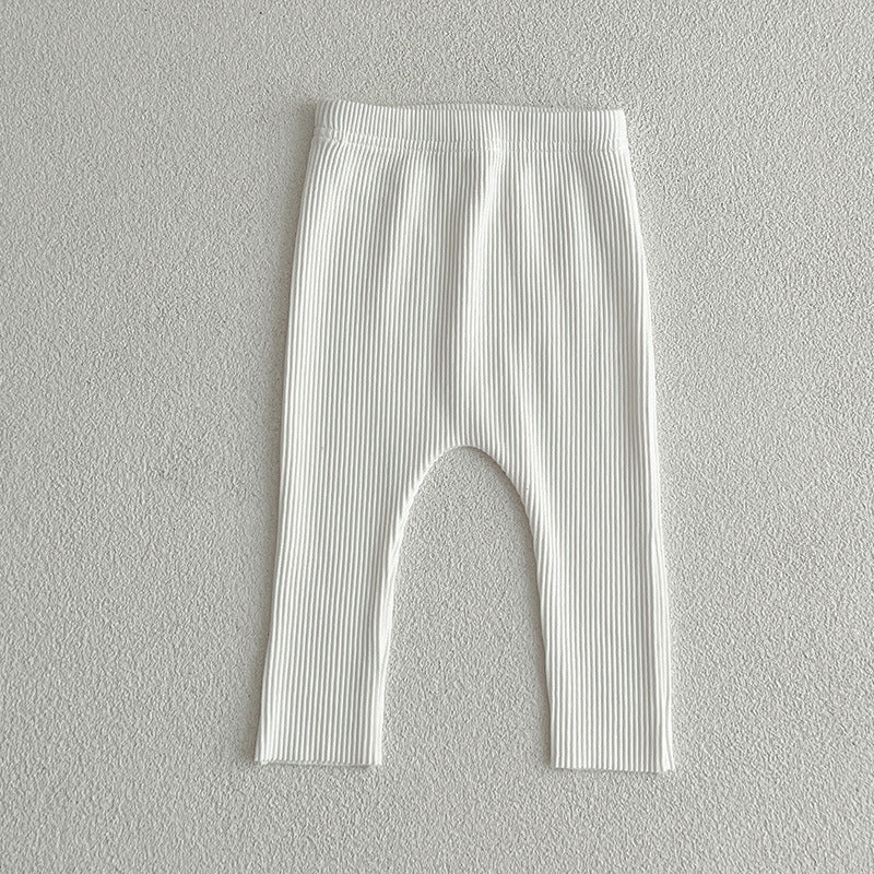 Solid Color Soft Cotton Comfy Leggings-10