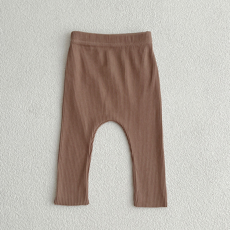 Solid Color Soft Cotton Comfy Leggings-8