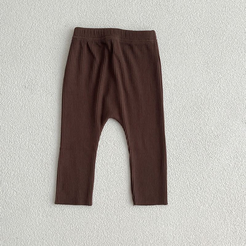 Solid Color Soft Cotton Comfy Leggings-7