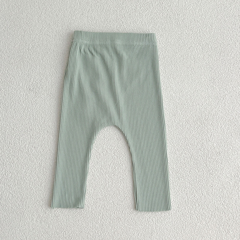 Solid Color Soft Cotton Comfy Leggings-6